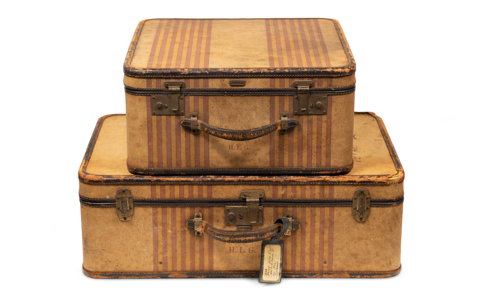 Oshkosh Trunks Two Piece Personal Luggage Set Gooding Company
